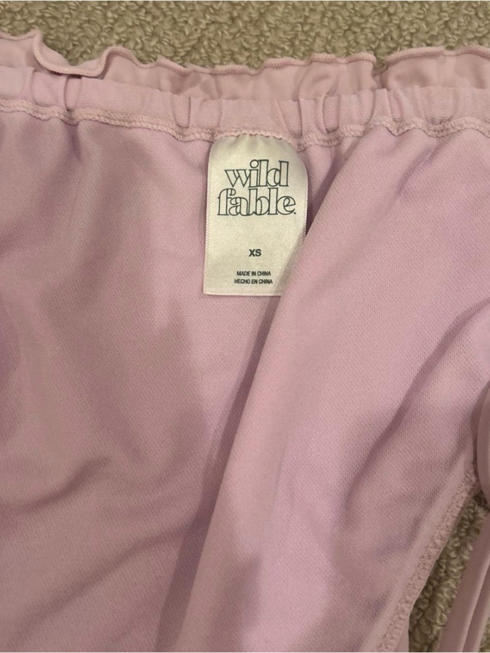 Wild Fable Lilac Ruffle Triangle String Bikini - Picture 2 of 6